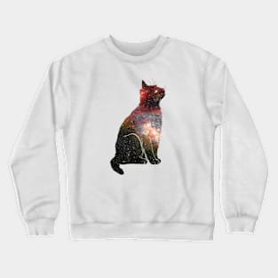 Galaxy Kitty Crewneck Sweatshirt